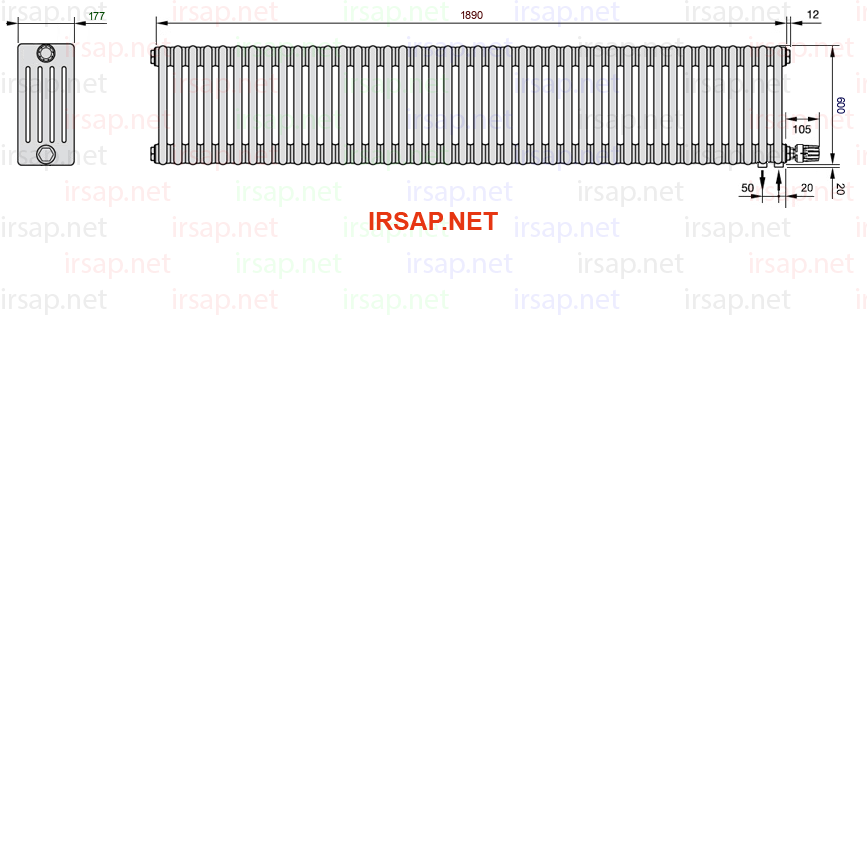 Радиатор IRSAP Tesi 50600/42 T26 CL 01
